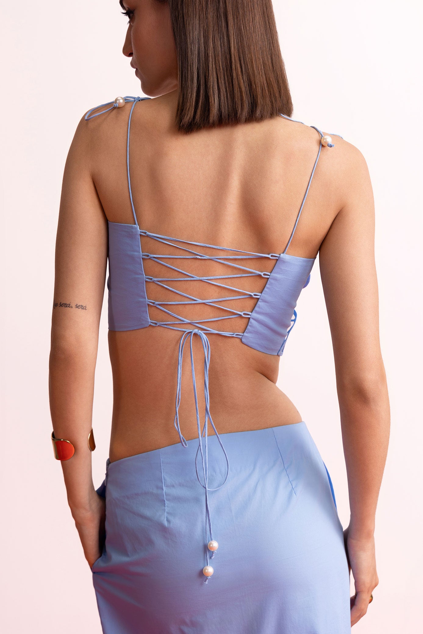 Mist Blue Skirt Set