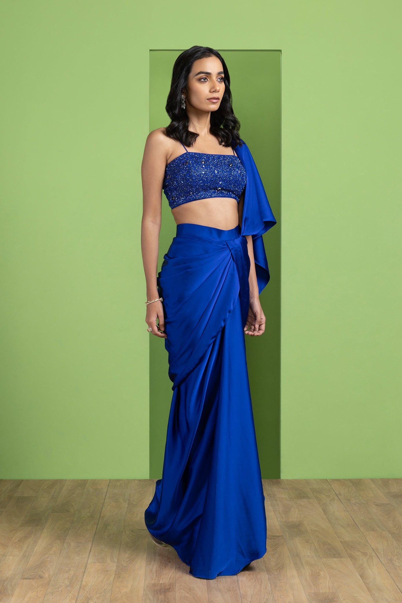 Draped Saree Set