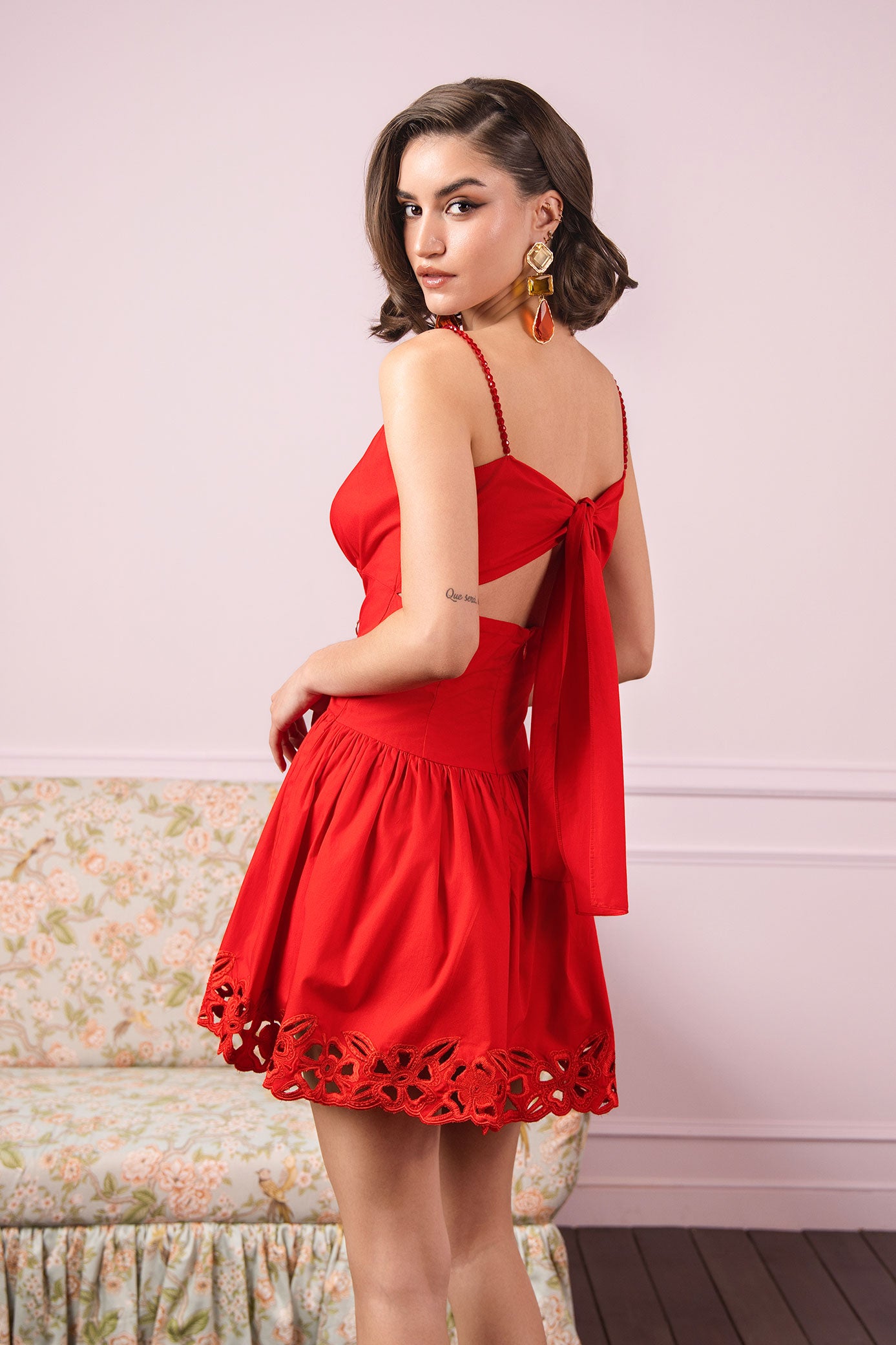 Scarlet Red Mini Dress