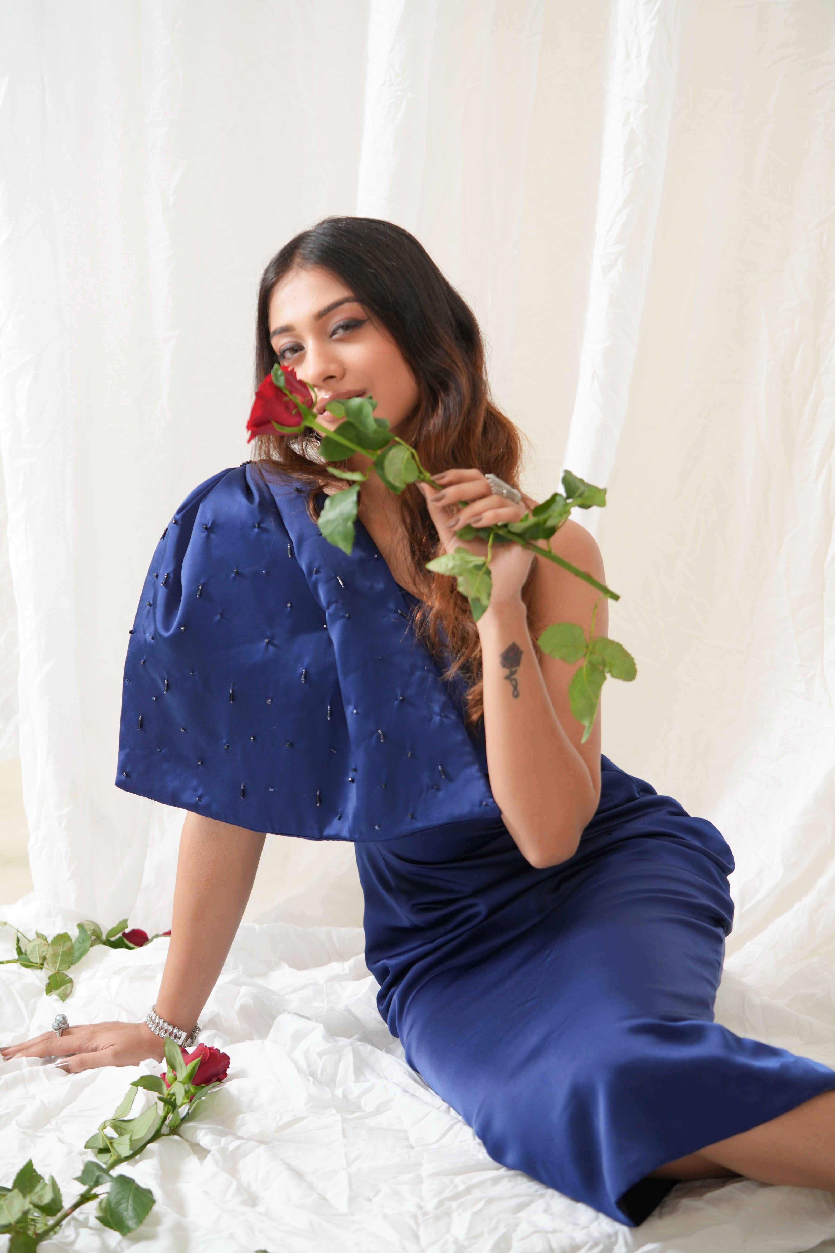 Electric Blue Bow Dress