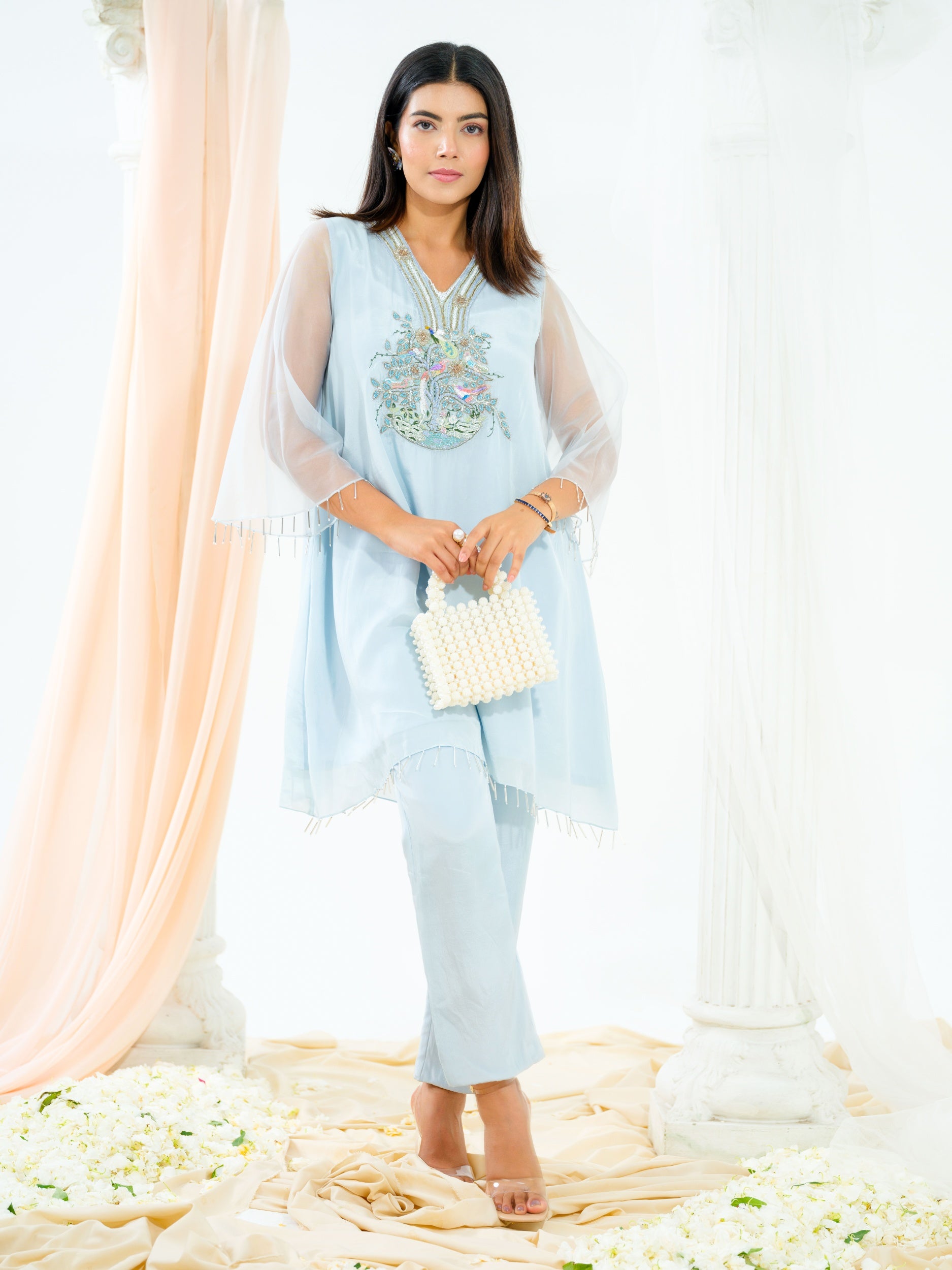 Powder Blue Kurta Set
