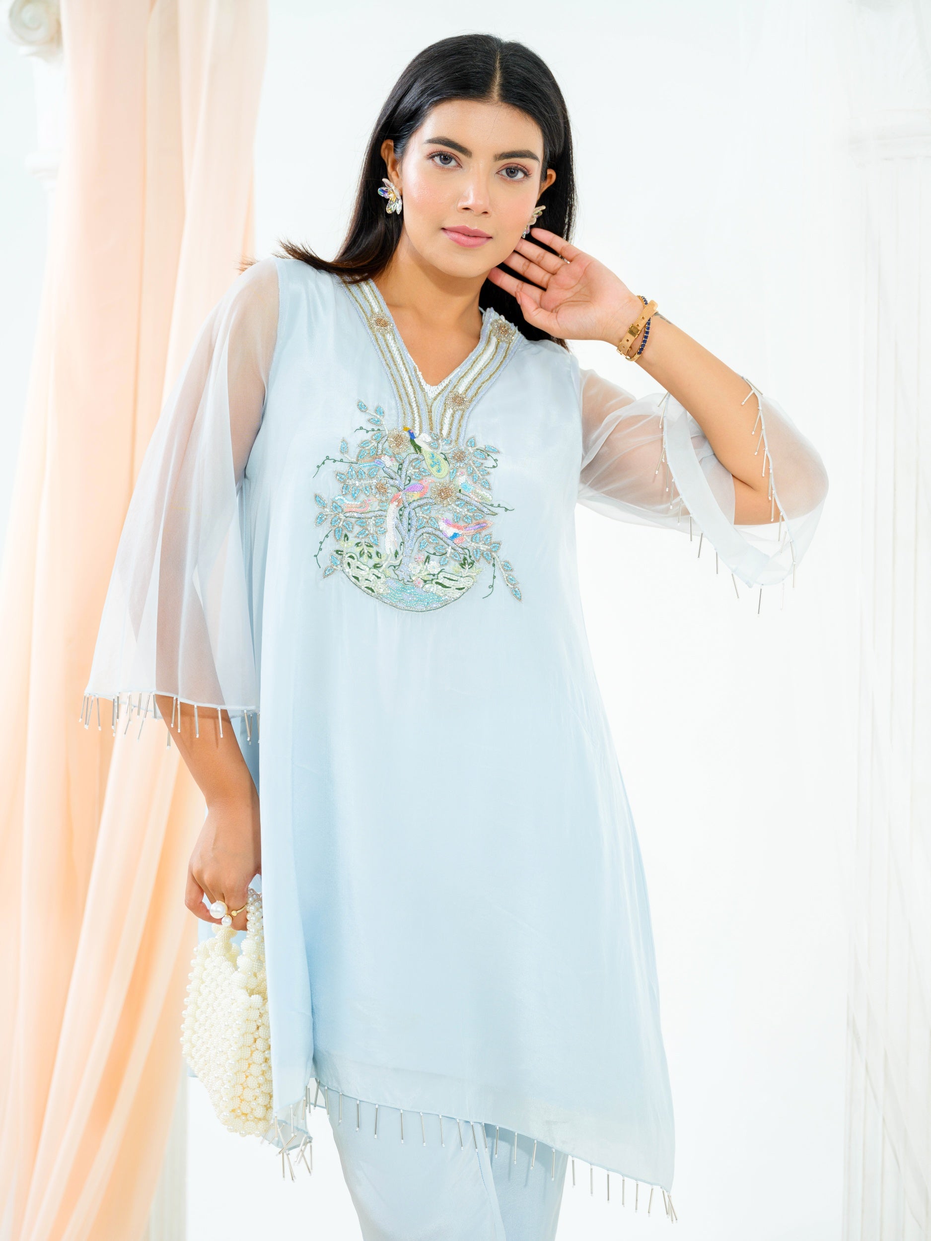Powder Blue Kurta Set