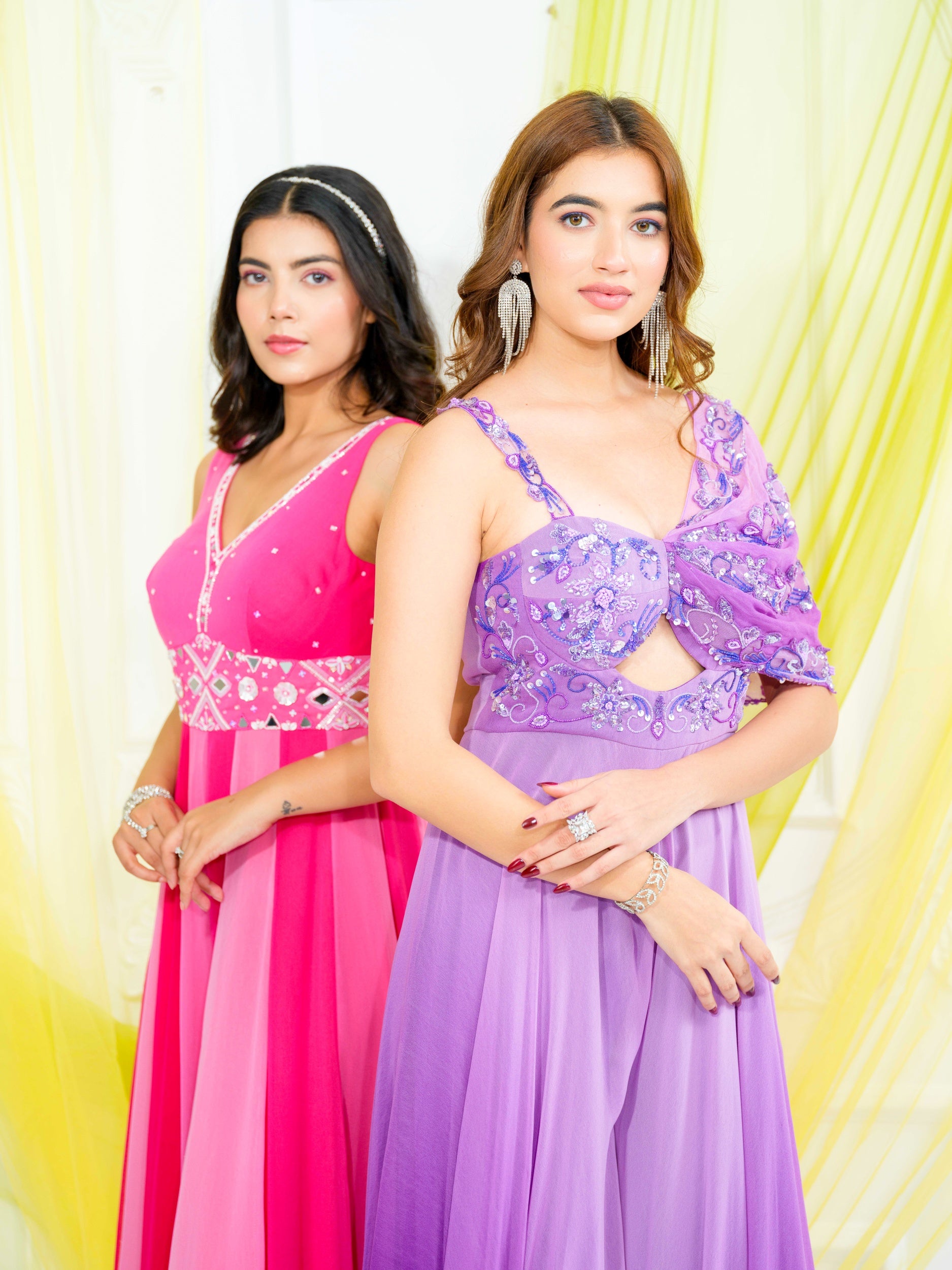 French Purple Ombre Jumpsuit