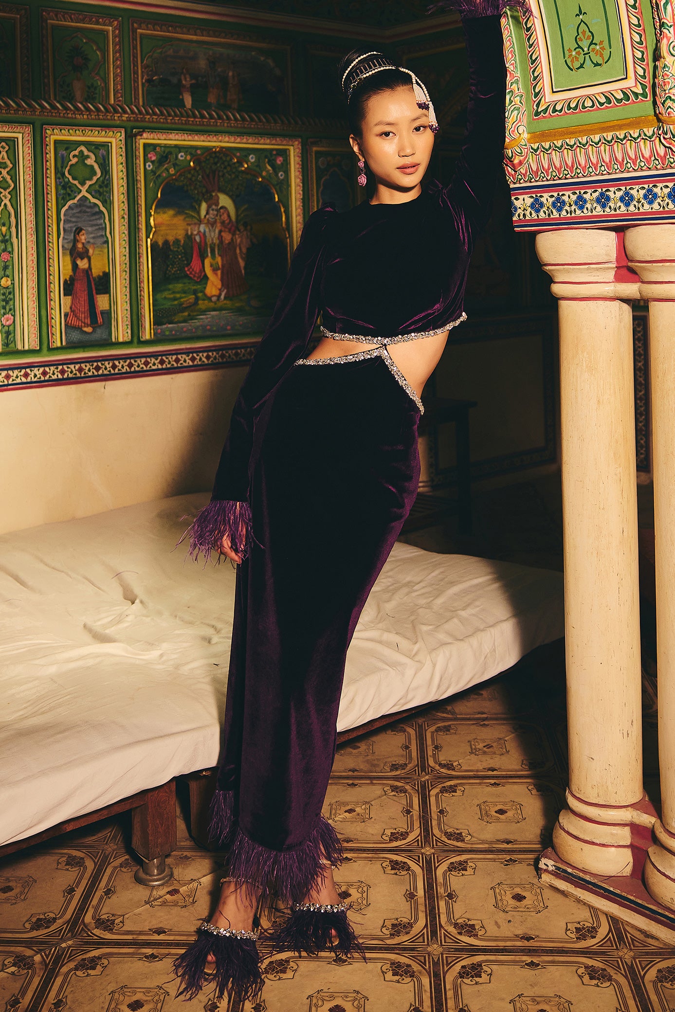 Warm Velvet Jacket and Pant Set