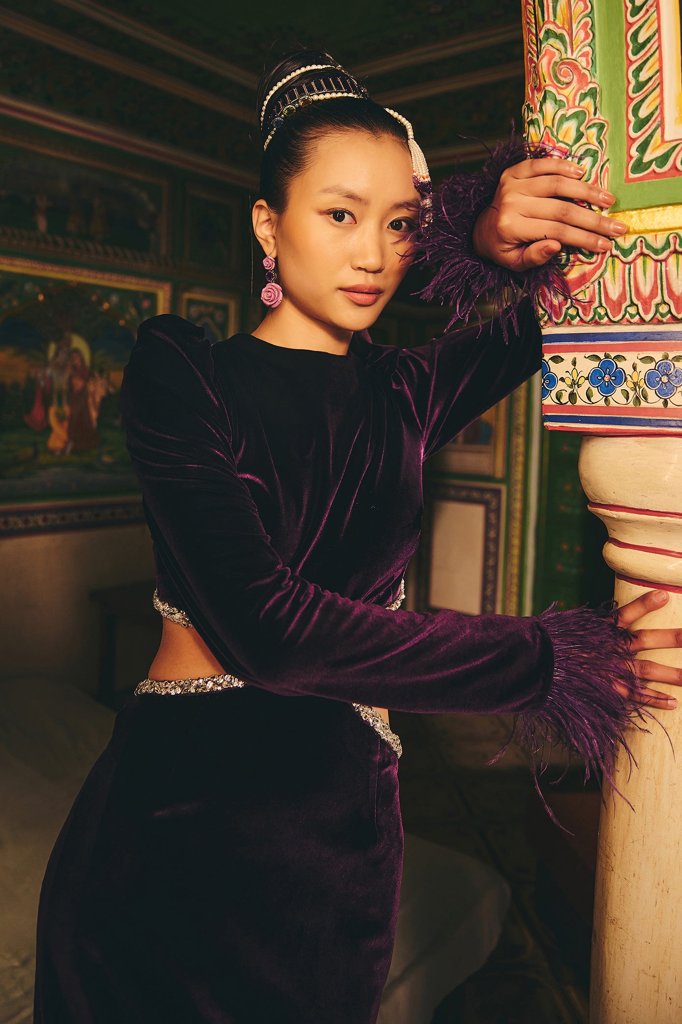 Warm Velvet Jacket and Pant Set