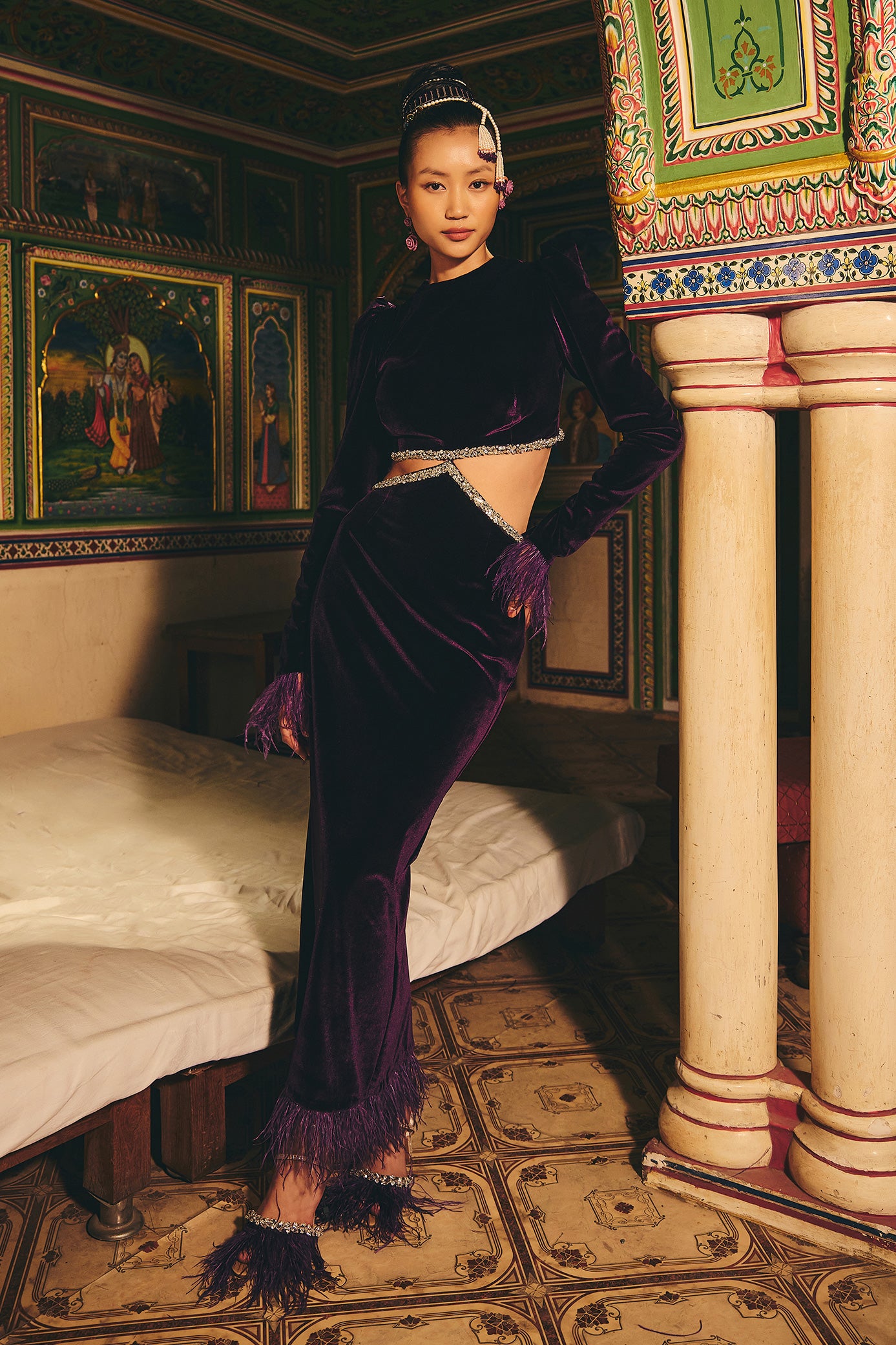Warm Velvet Jacket and Pant Set