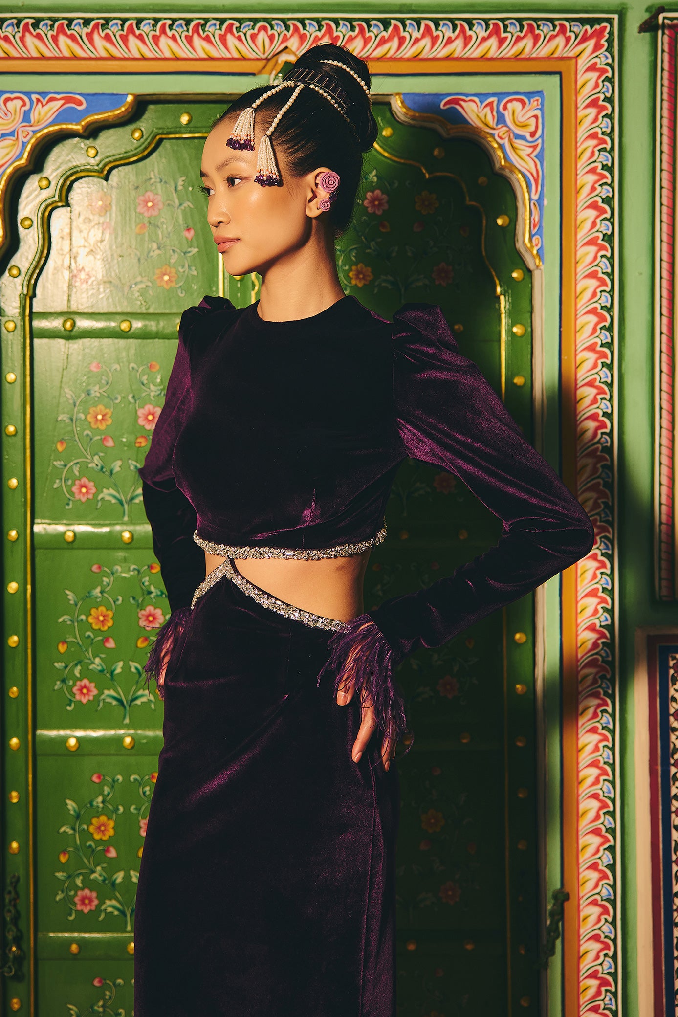 Warm Velvet Jacket and Pant Set