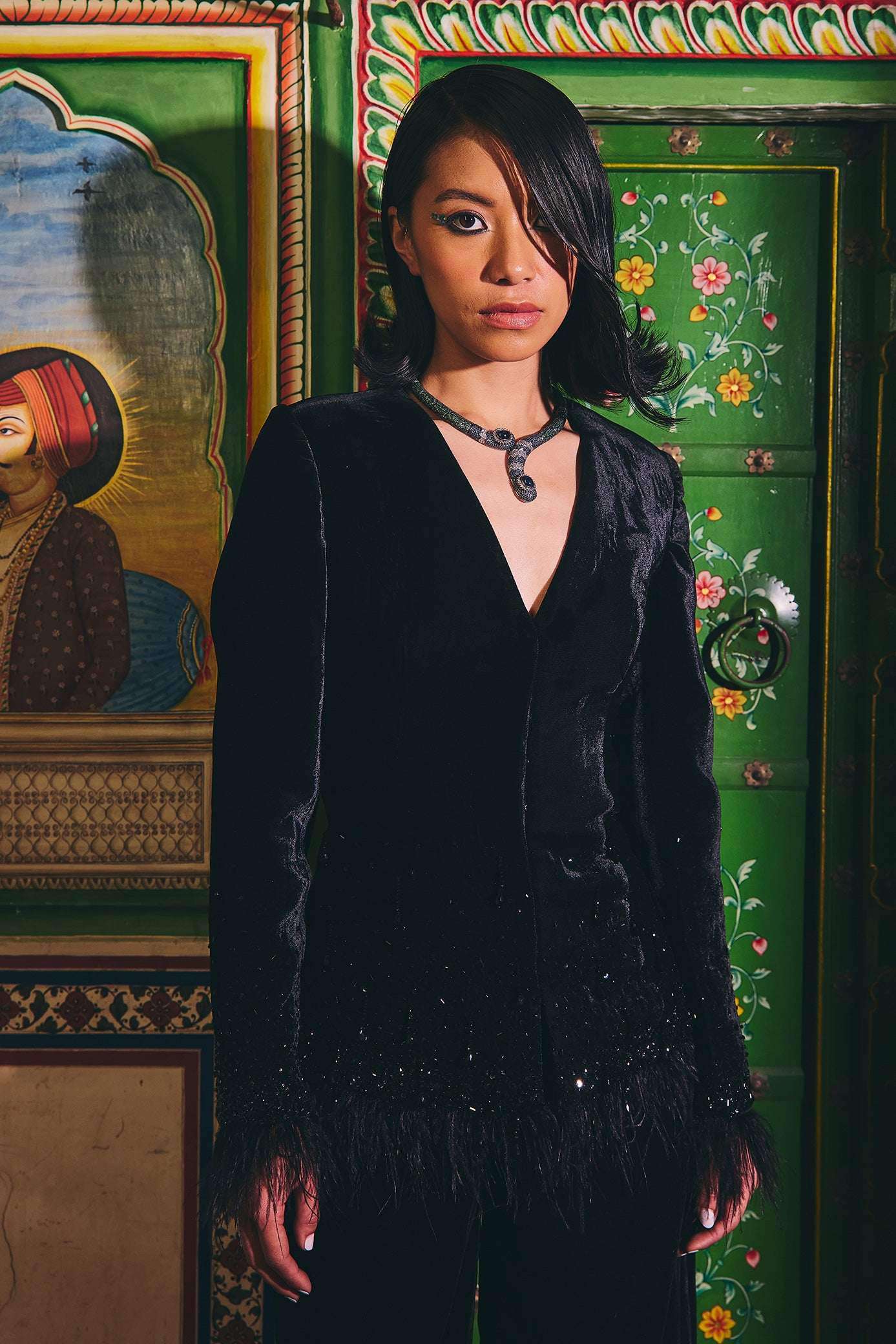 Warm Velvet Jacket and Pant Set