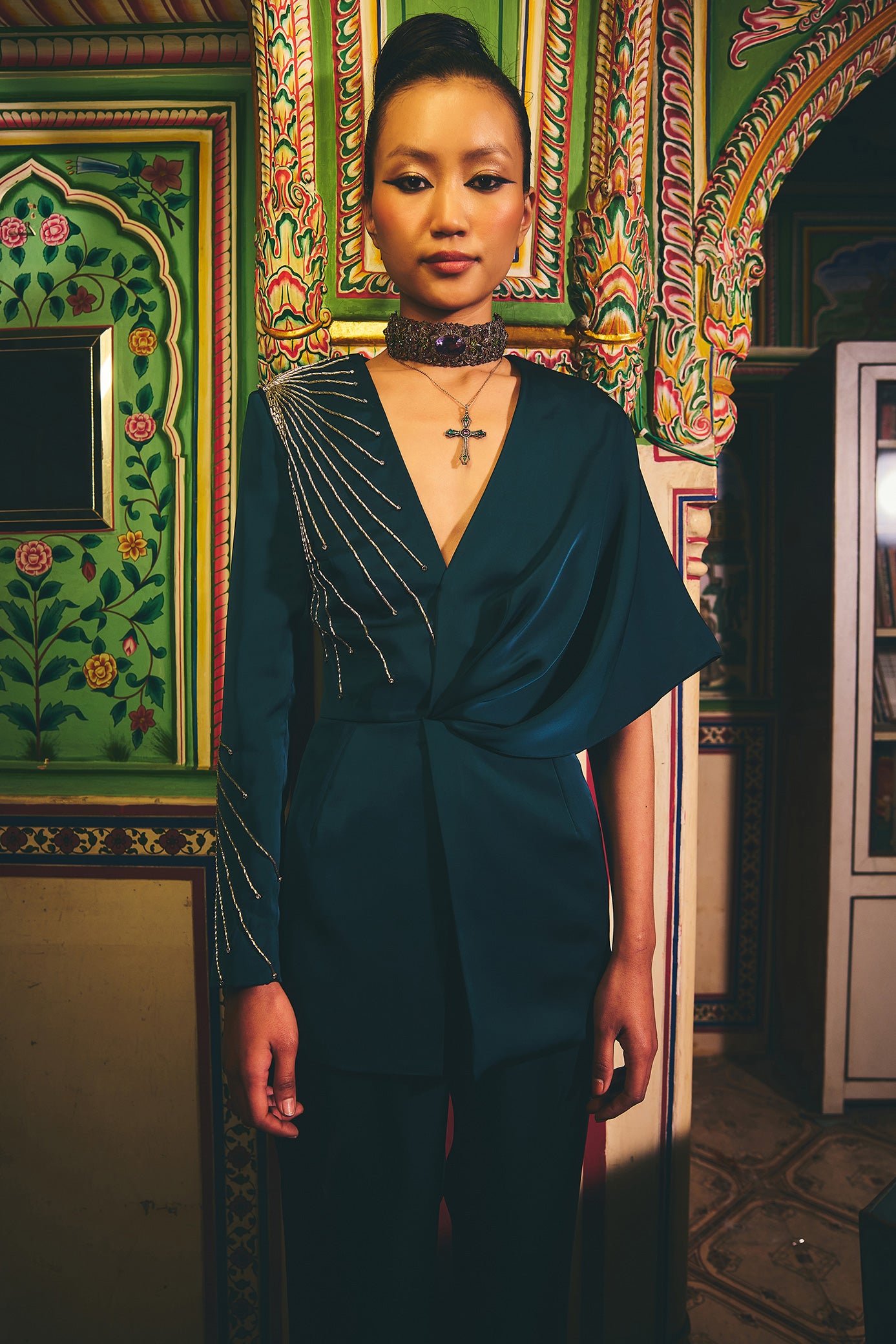 Arabian Green Pant Set