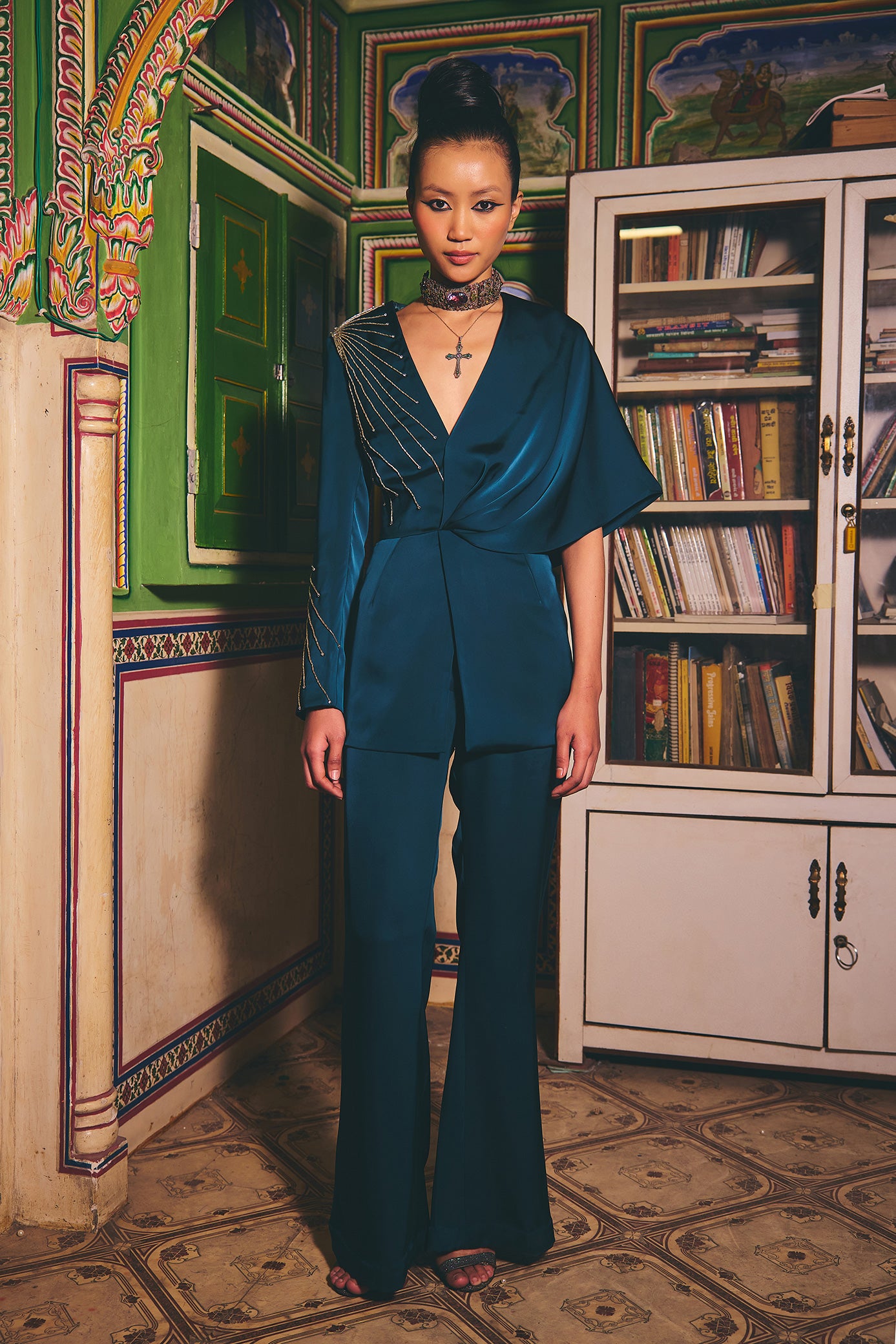 Arabian Green Pant Set