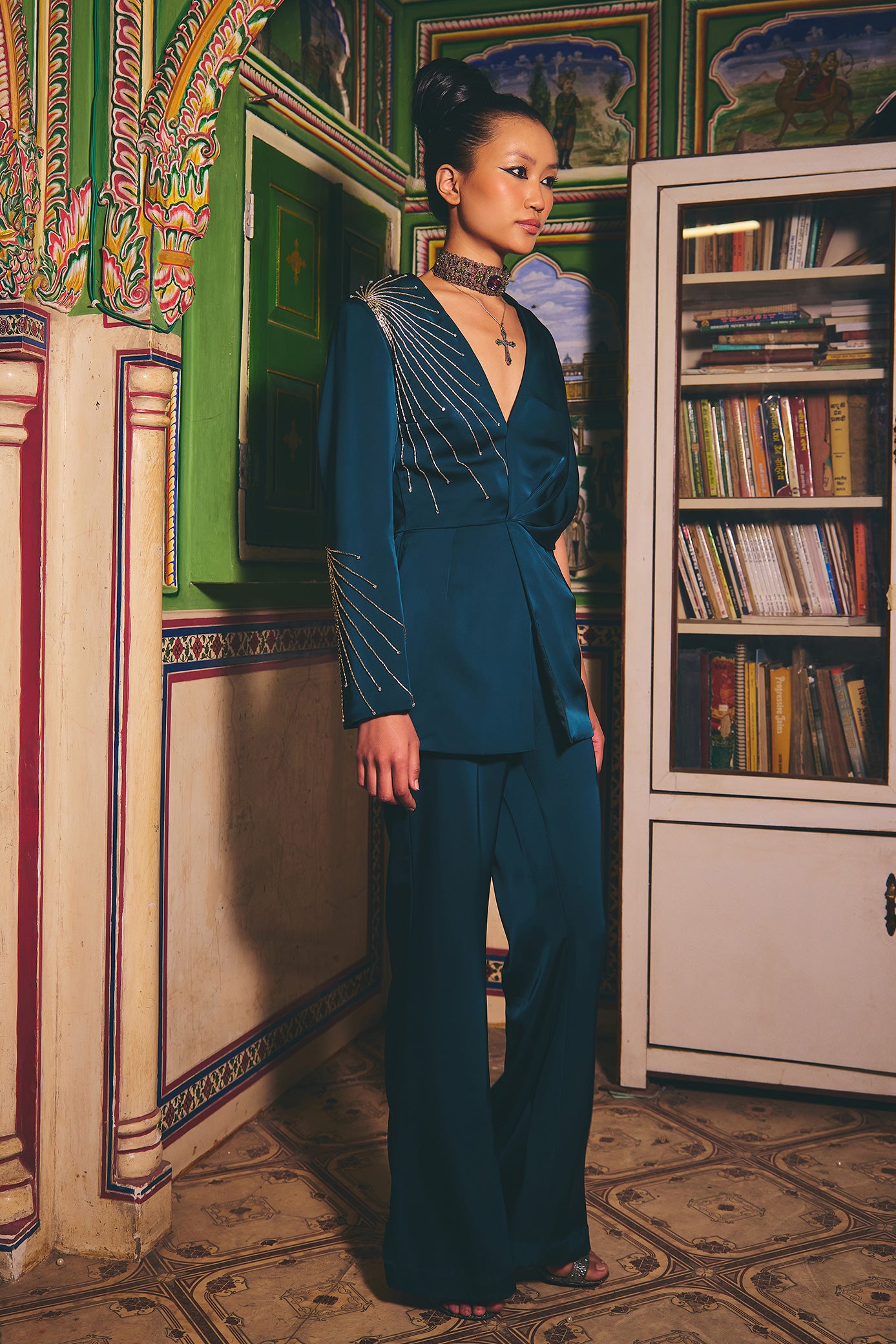 Arabian Green Pant Set