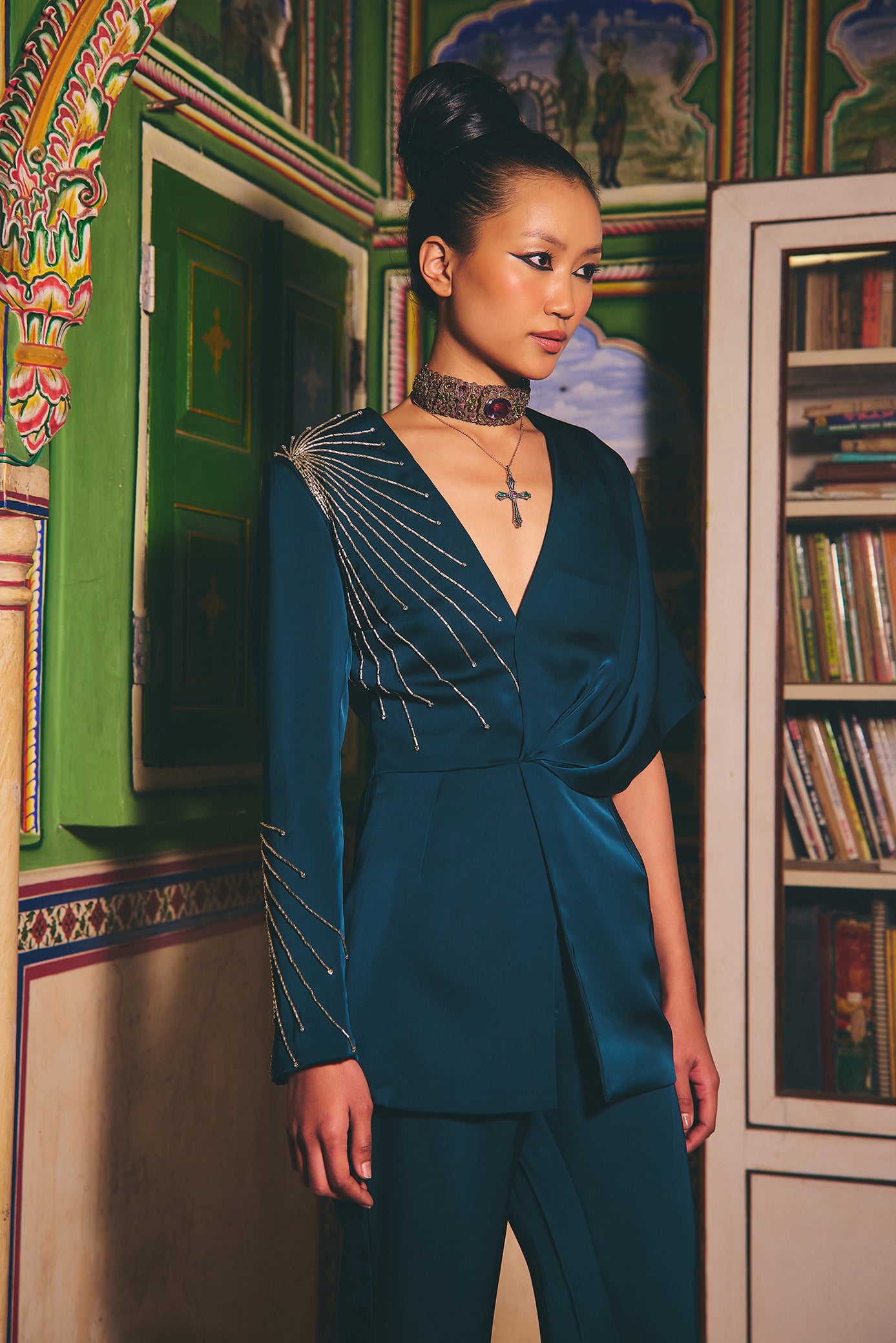 Arabian Green Pant Set