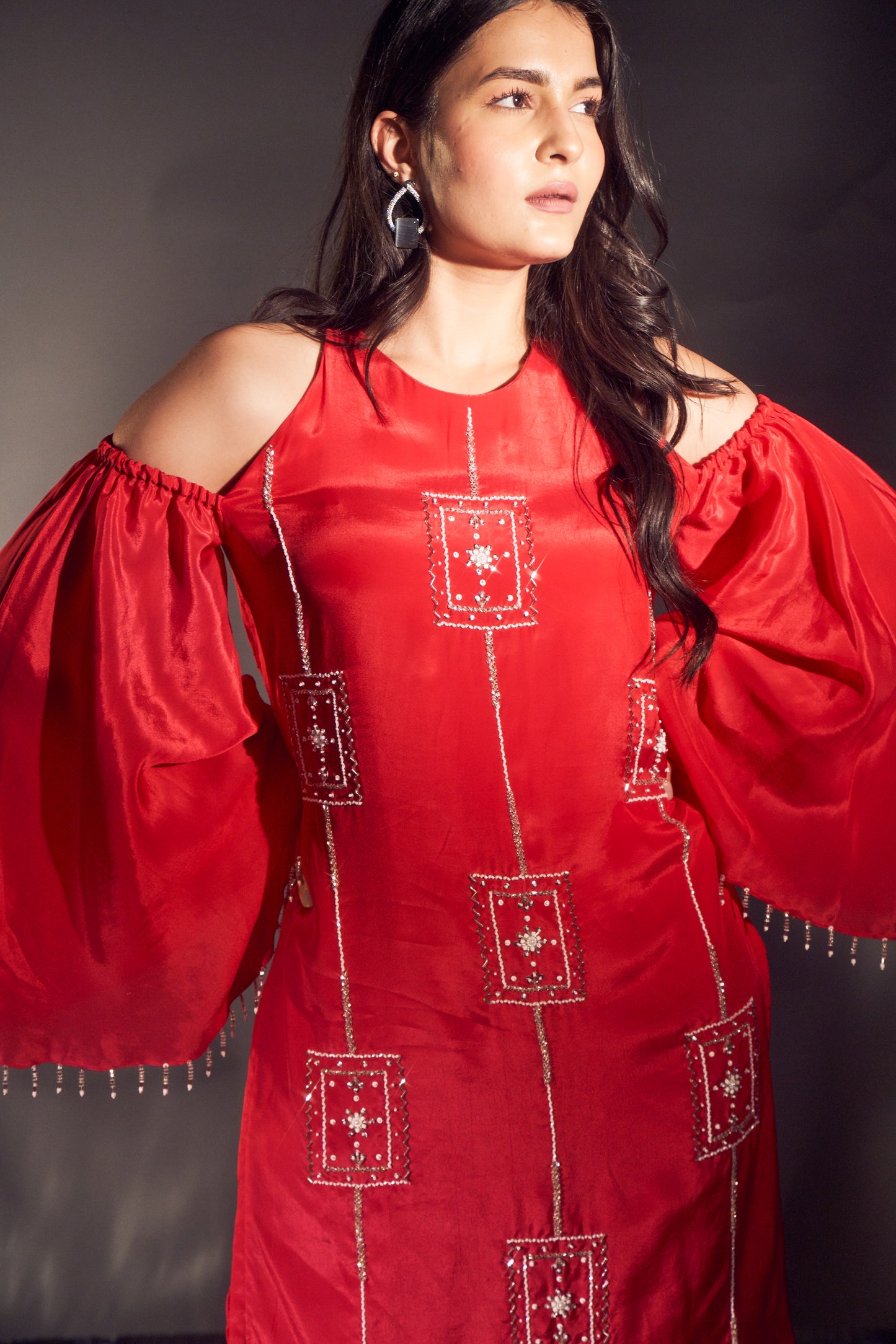 Ruby Pink Short Kurta set