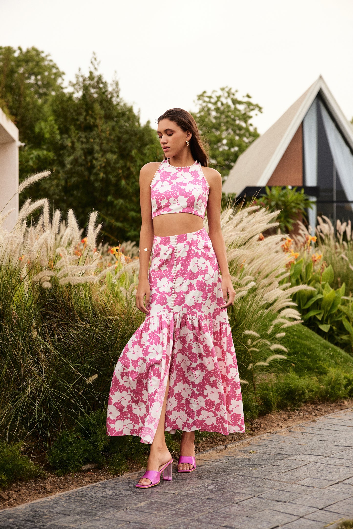 Flamigo Pink Skirt and Top