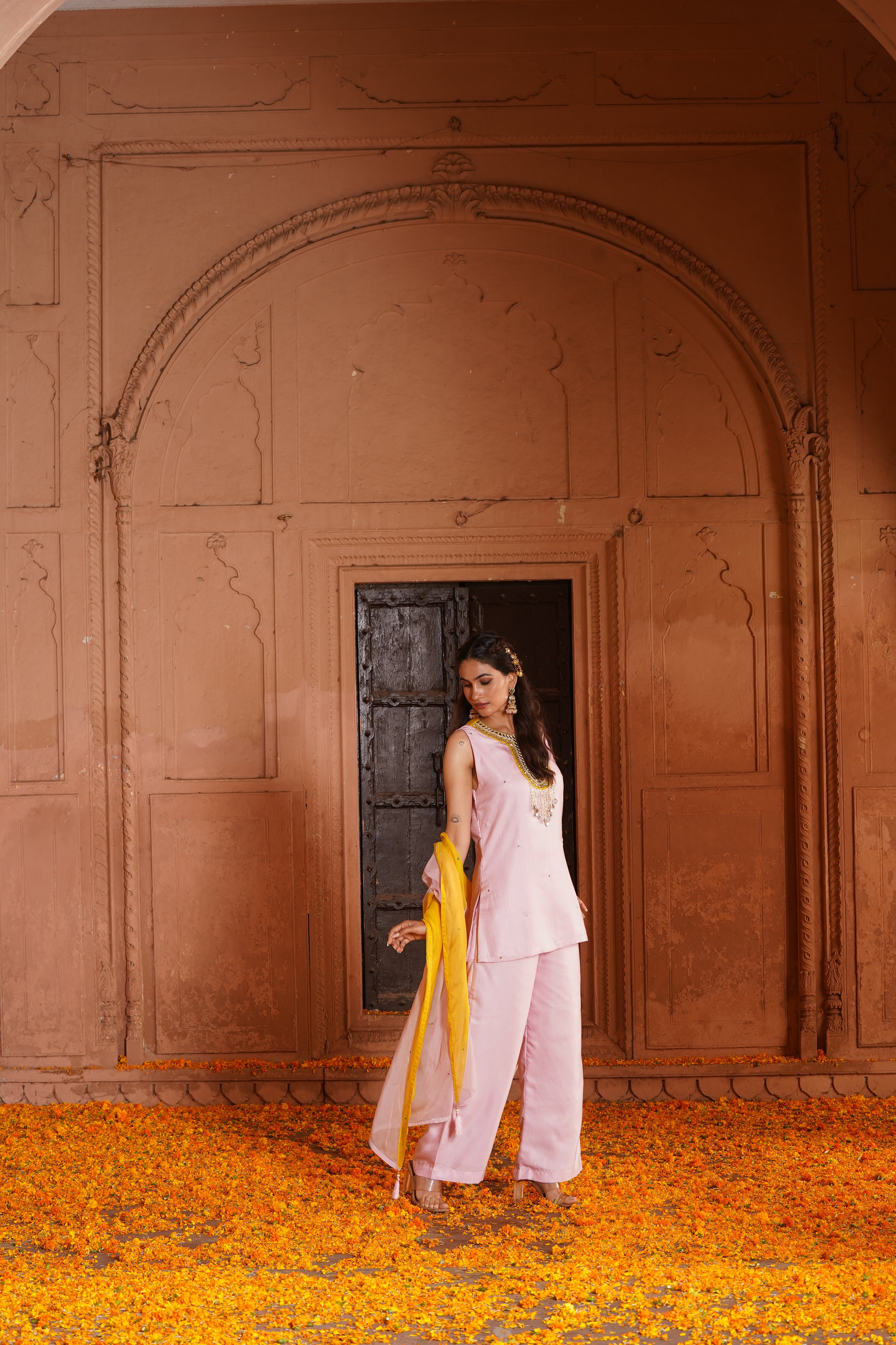 Petal Pink Kurta & Pant Set