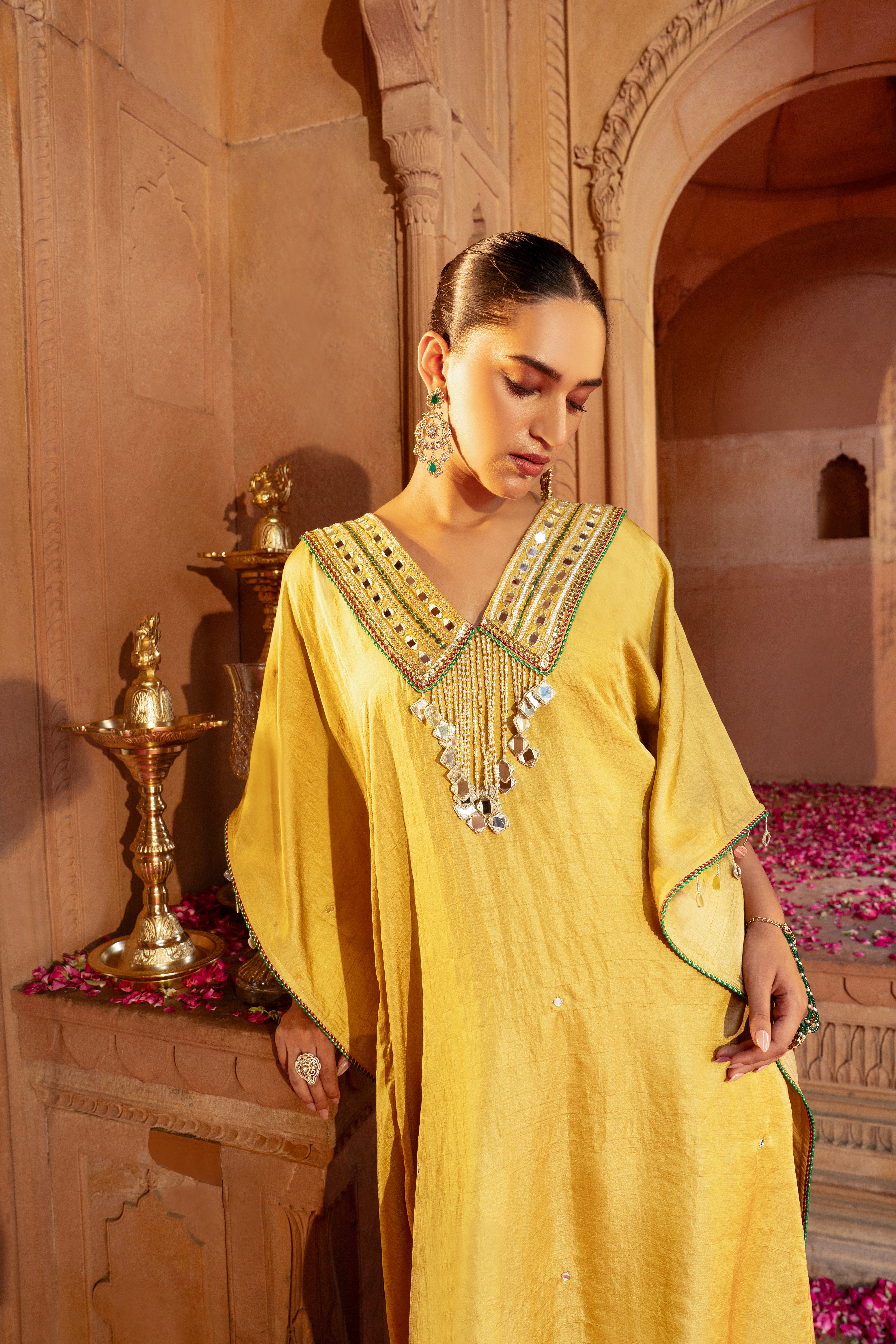 GOLD KAFTAN SET