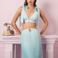 Aqua Pearl ombre Skirt set
