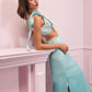 Aqua Pearl ombre Skirt set