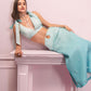 Aqua Pearl ombre Skirt set