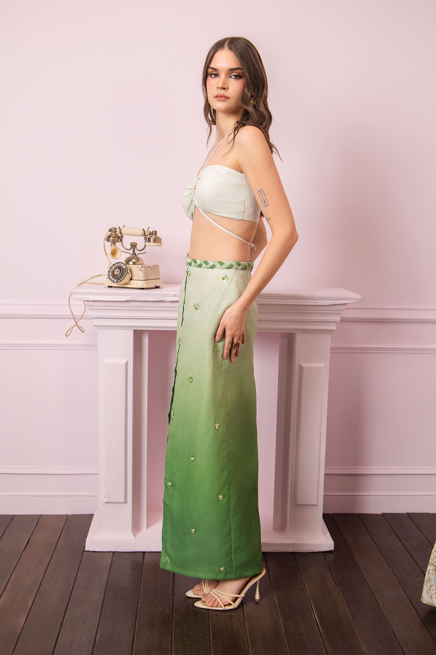 Meadow Mist Skirt and top set