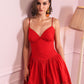 Scarlet Red Mini Dress