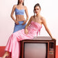 Blush Pink Halter Maxi Dress