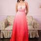 Rose Sunset Glow Ombre Maxi Dress