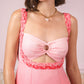 Rose Sunset Glow Ombre Maxi Dress