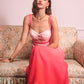 Rose Sunset Glow Ombre Maxi Dress