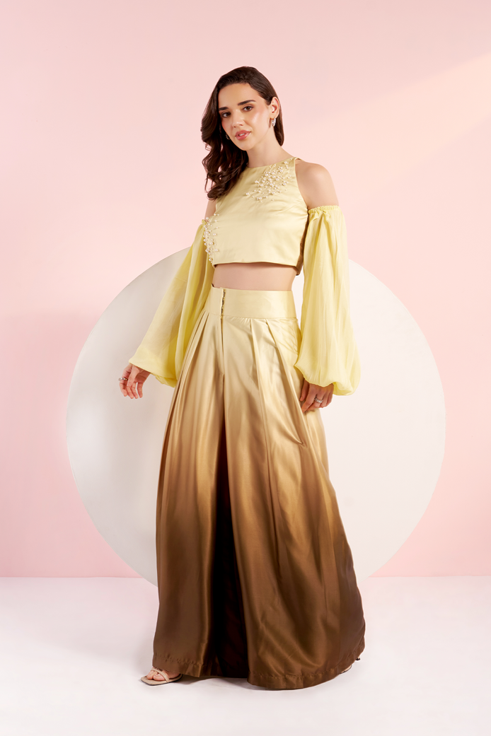 Amelia - Ballooned Sleeves Top set