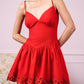 Scarlet Red Mini Dress