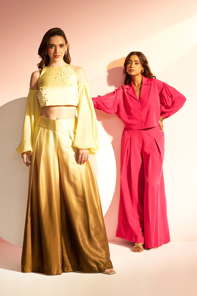 Amelia - Ballooned Sleeves Top set