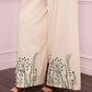 Ivory Bloom Embroidered Pant Set