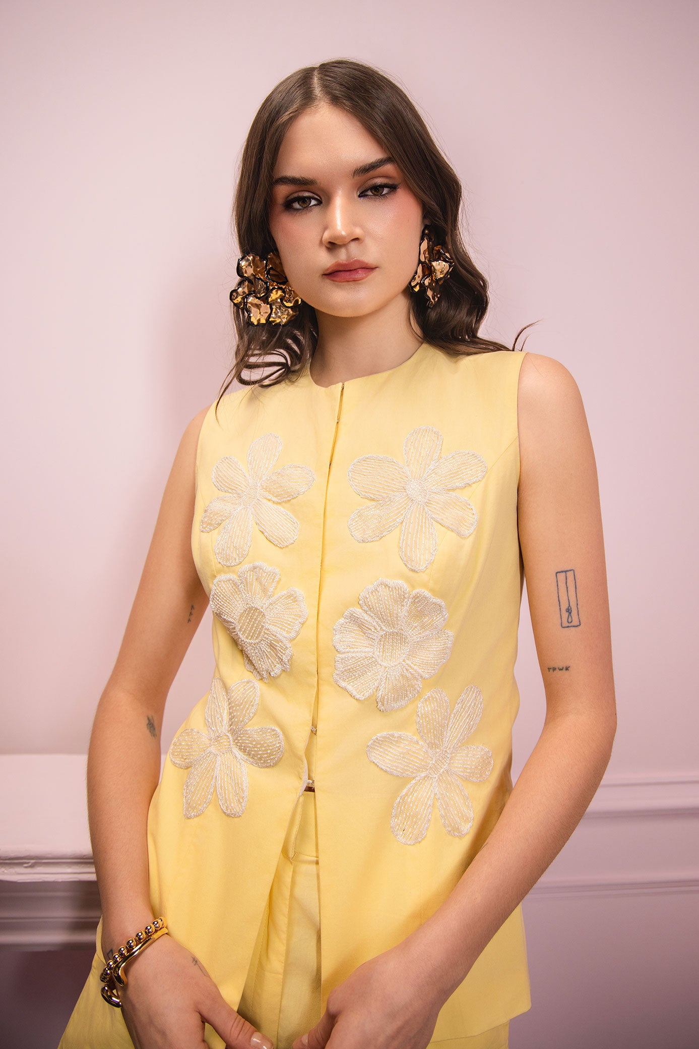 Sunpetal Bloom Embroidered Co-ord Set