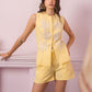 Sunpetal Bloom Embroidered Co-ord Set