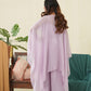 Light Lilac Organza Cape Set