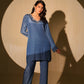 Galaxy Blue Kurta and Pant Set