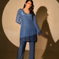 Galaxy Blue Kurta and Pant Set