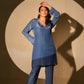Galaxy Blue Kurta and Pant Set