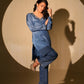 Galaxy Blue Kurta and Pant Set
