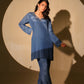 Galaxy Blue Kurta and Pant Set