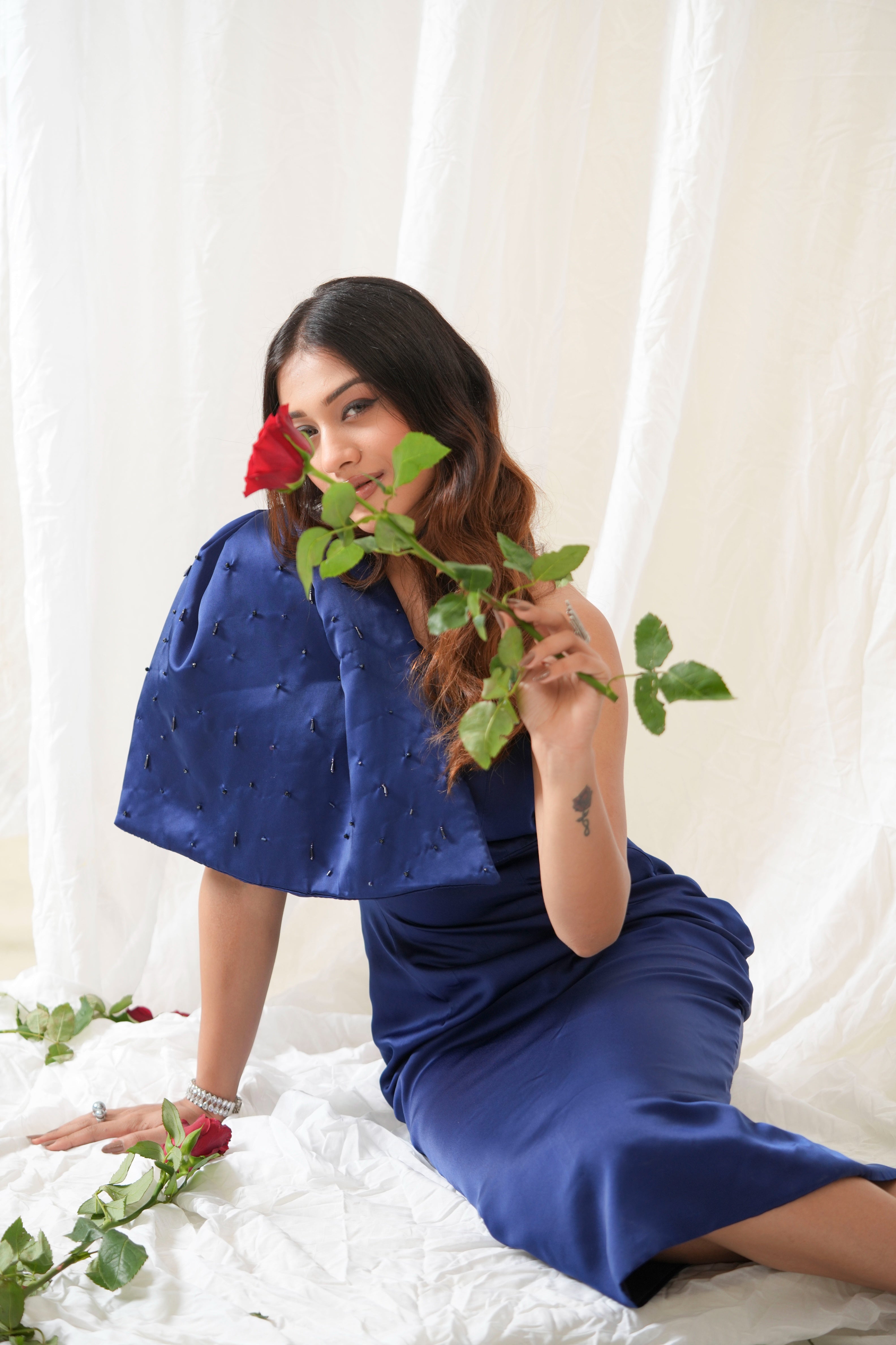 Electric Blue Bow Dress