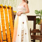Pearl White Mirror Lehenga Set