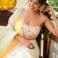 Pearl White Mirror Lehenga Set