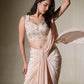 Blush Peach Drape Saree