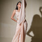 Blush Peach Drape Saree