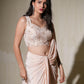 Blush Peach Drape Saree