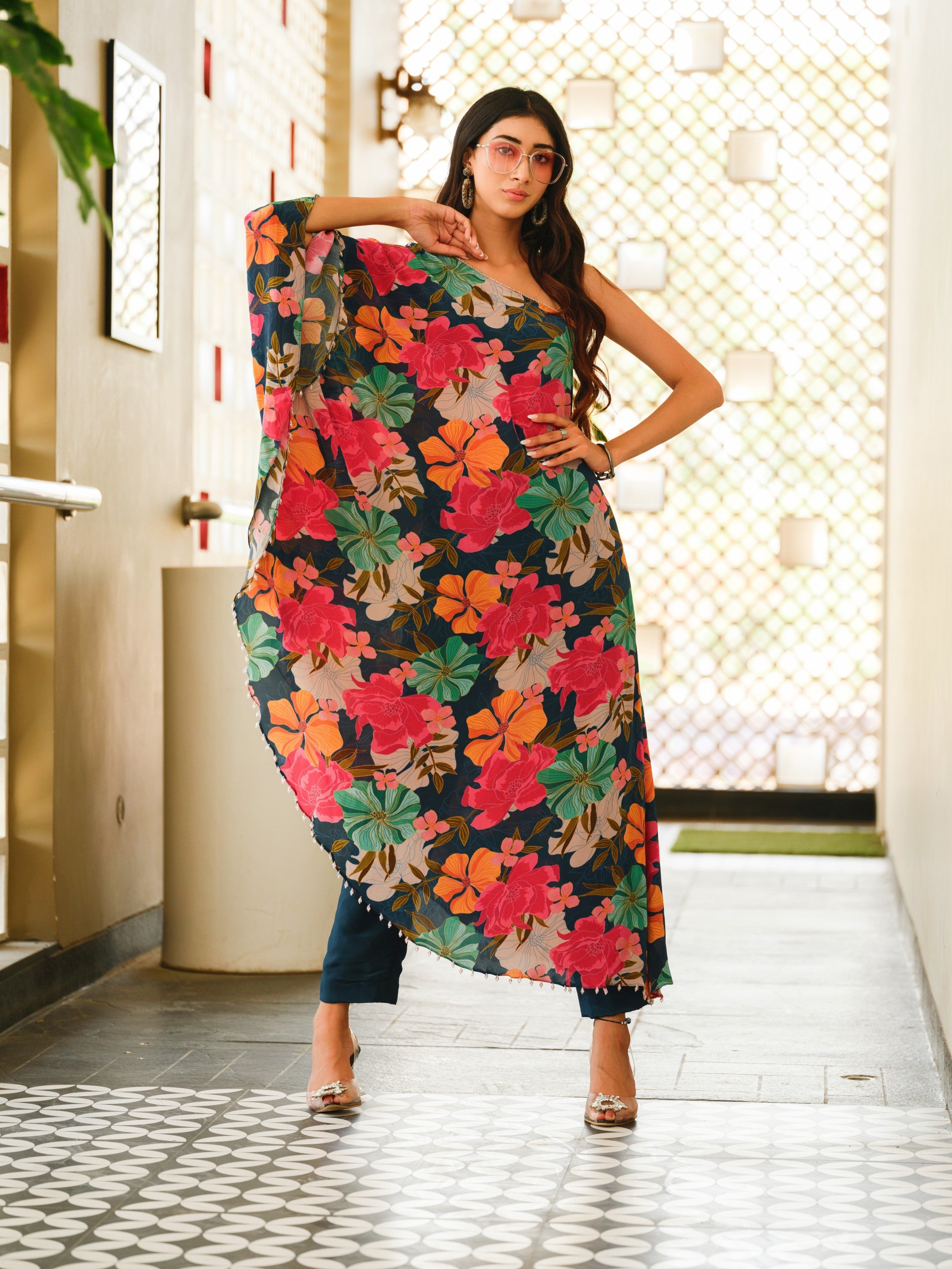 Floral Multicolour Co-ord Set