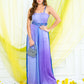 Blueberry Ombre Pleated jumpsuit
