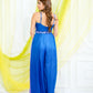 Blueberry Ombre Pleated jumpsuit